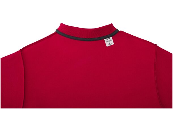 Polo de manga corta para hombre Helios Rojo detalle 12