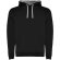 Sudadera con capucha para hombre Urban Roly Negro intenso/gris jaspeado
