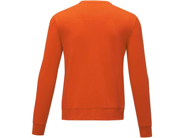 Jersey de cuello redondo para hombre Zenon afelpado Naranja detalle 13