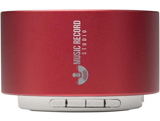 Altavoz inalámbrico bluetooth Ankaa aluminio reciclado 3W Rojo detalle 11