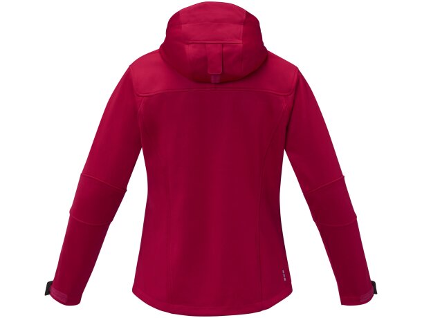 Chaqueta softshell Match mujer tres capas Rojo detalle 1