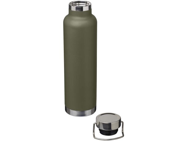 Botella Thor 650ml acero inoxidable reciclado certificado RCS Verde bosque detalle 39