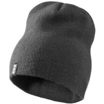 Gorro con acabado de punto colores lisos personalizado gris Gorro con acabado de punto colores lisos personalizado gris