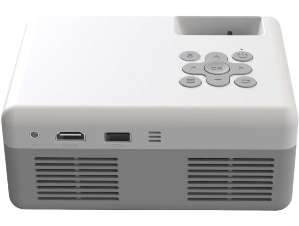 Proyector Prixton Mini Pro Cinema con puerto HDMI y altavoz Gris/blanco detalle 1