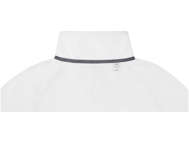 Chaqueta polar para hombre Zelus con cremallera reversible Blanco detalle 4