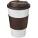 Americano® vaso 350 ml con agarre y tapa antigoteo Blanco/marrón