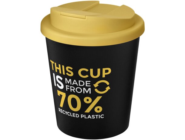 Vaso reciclado de 250 ml con tapa antigoteo Americano® Espresso Eco economica