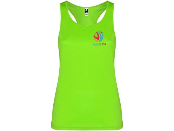 Camiseta deportiva sin mangas mujer Shura Roly cool fit Lima detalle 13