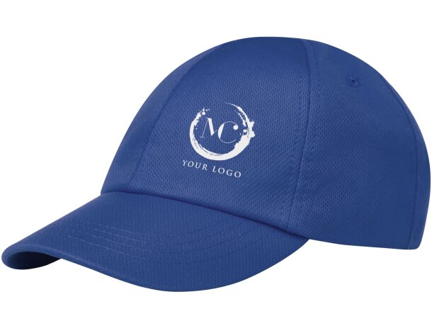 Gorra fit fresca de 6 paneles Azul detalle 9