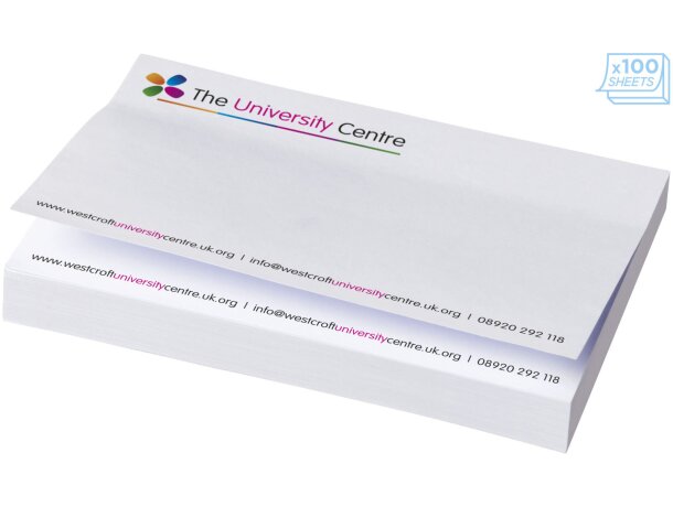 Notas adhesivas Sticky-Mate 150x100 mm papel certificado FSC Blanco detalle 3