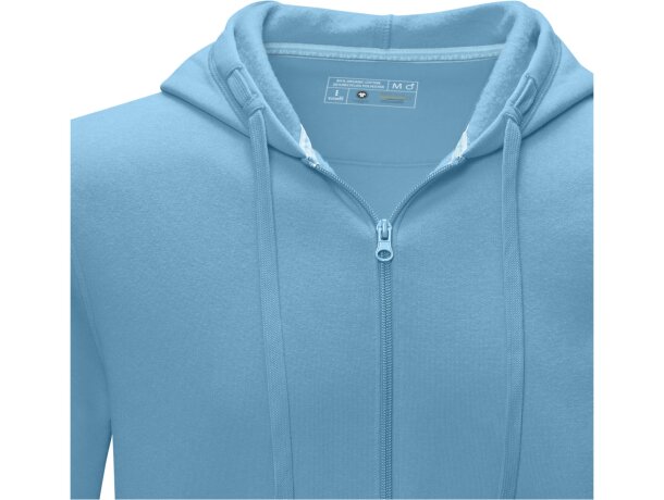 Sudadera con capucha y cremallera Ruby para hombre sostenible Azul nxt detalle 14