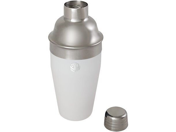 Coctelera acero inoxidable reciclado Gaudie con jigger Blanco detalle 7