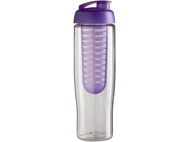 H2O Active® Tempo Bidón deportivo e infusor con Tapa Flip de 700 ml Transparente/morado detalle 3