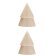 Set 2 velas árbol navidad cera palmiste comercio justo Beige detalle 6