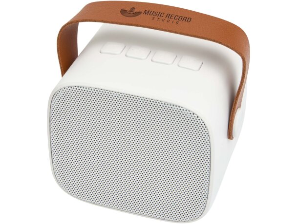 Altavoz inalámbrico bluetooth Diya de plástico reciclado Blanco detalle 7