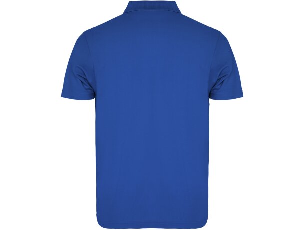 Polo manga corta unisex Austral Roly algodón piqué corporativo Azul real detalle 13