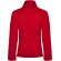 Chaqueta softshell mujer Antártida Roly con cremallera invertida Rojo detalle 13