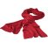 Bufanda de 240 gr en canalé rojo