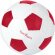 Balón de fútbol blanco y azul