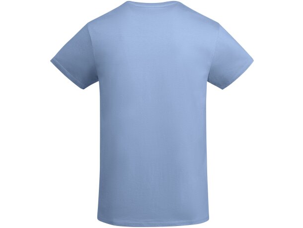 Camiseta manga corta infantil algodón orgánico Breda Roly Azul celeste detalle 14