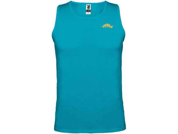 Camiseta deportiva sin mangas infantil Andre de Roly Azul turquesa detalle 9