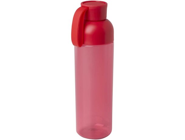 Botella agua RPET 600ml Illuminate con asa silicona Rojo detalle 39