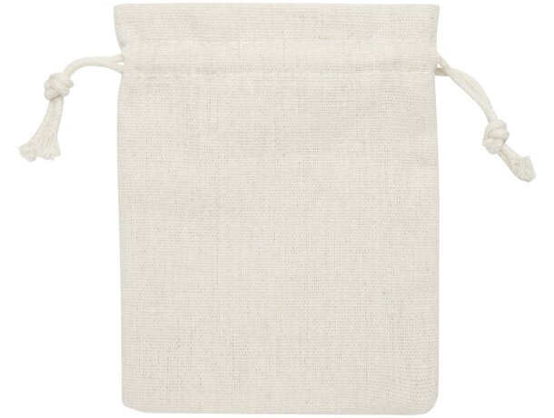 Espejo compacto Lustre de bambú natural con bolsa de algodón Natural detalle 3