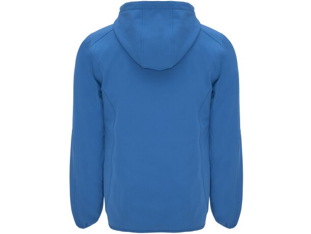 Chaqueta softshell Siberia Roly con capucha y forro micropolar Azul real detalle 7