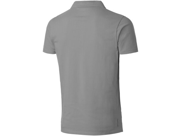 Polo para personalizar unisex 100% algodon 220 gr Gris/negro intenso detalle 20