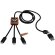 Cable de carga 5 en 1 de PET reciclado SCX.design C38 Negro intenso/madera detalle 5