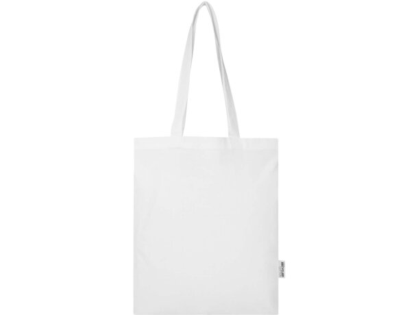 Bolsa tote 7L algodón reciclado certificado GRS Peru Blend Blanco detalle 12