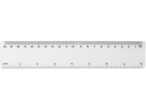 Regla de plástico flexible Rothko 20 cm doble escala Transparente detalle 27