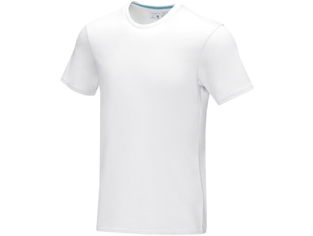 Camiseta orgánica manga corta hombre Azurite Negro intenso detalle 24