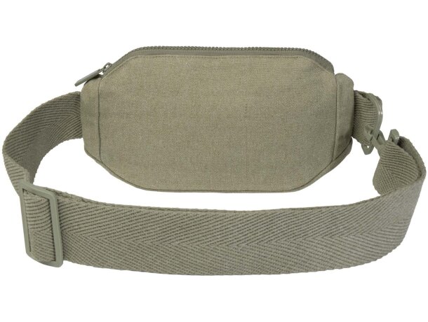 Bolso cruzado Crescent en algodón y poliéster reciclado Verde detalle 19