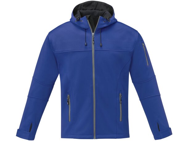 Chaqueta softshell Match para hombre de tres capas Elevate Azul detalle 4