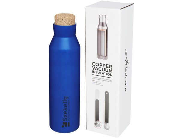 Botella de 590 ml con aislamiento de cobre al vacío Norse Azul detalle 19