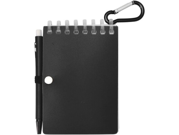 Set libreta tapa blanda y bolígrafo exterior Lig Mini Negro intenso detalle 15