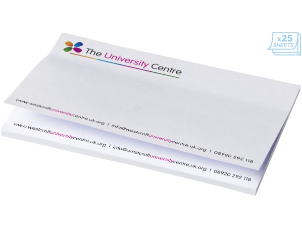 Notas adhesivas Sticky-Mate 150x100 mm papel certificado FSC Blanco detalle 2