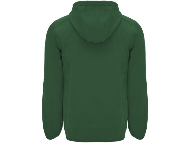 Chaqueta softshell Siberia Roly con capucha y forro micropolar Verde botella detalle 27