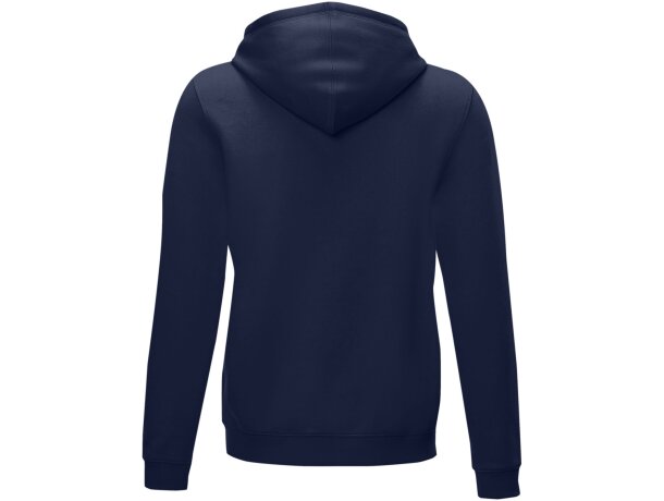 Sudadera con capucha y cremallera Ruby para hombre sostenible Azul marino detalle 18