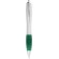 Bolígrafo plateado con empuñadura de color “Nash” Verde/plateado