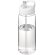 Bidón deportivo con tapa con boquilla de 600 ml H2O Active® Octave Tritan™ Transparente claro/blanco