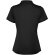 Polo manga corta mujer Tormo Roly poliéster reciclado entallado Negro intenso detalle 30
