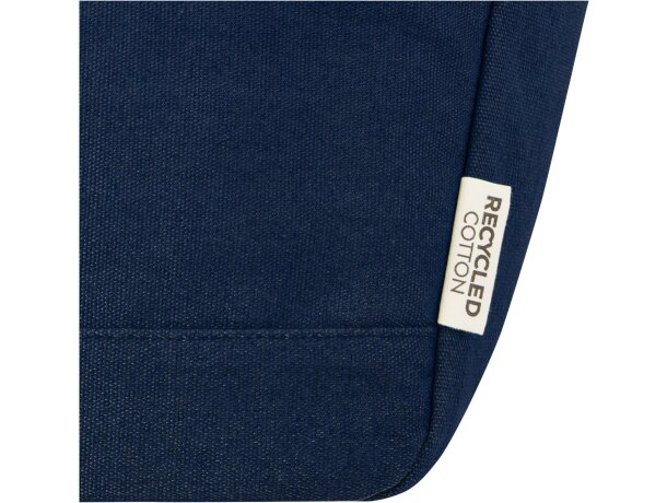 Bolsa térmica Joey 6L algodón reciclado certificado GRS Azul marino detalle 12
