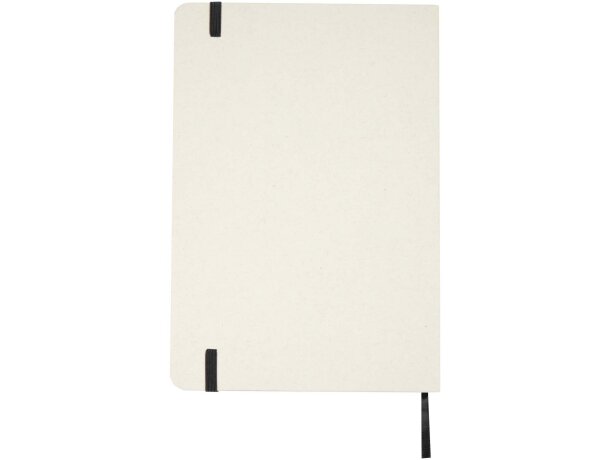 Libreta reciclada A5 con páginas rayadas Bass Negro intenso detalle 3