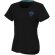 Camiseta de manga corta de material reciclado GRS para mujer Jade Negro intenso detalle 32