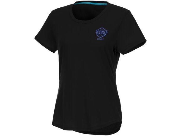 Camiseta de mujer personalizada poliéster 160 g/m2 Elevate Nxt Jade Negro intenso detalle 31
