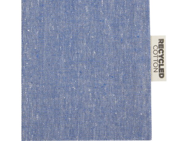 Bolsa regalo Pheebs algodón reciclado certificado GRS 4L Azul mezcla detalle 4