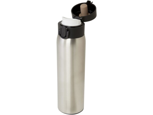 Termo Sika 450ml con aislamiento térmico de acero reciclado Plateado detalle 14