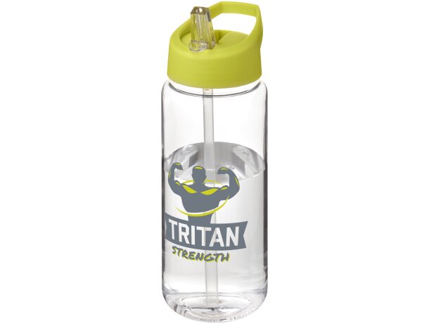Bidón deportivo con tapa con boquilla de 600 ml H2O Active® Octave Tritan™ Transparente claro/lima detalle 6